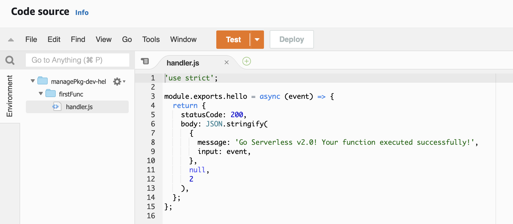 Lambda after directory structure change