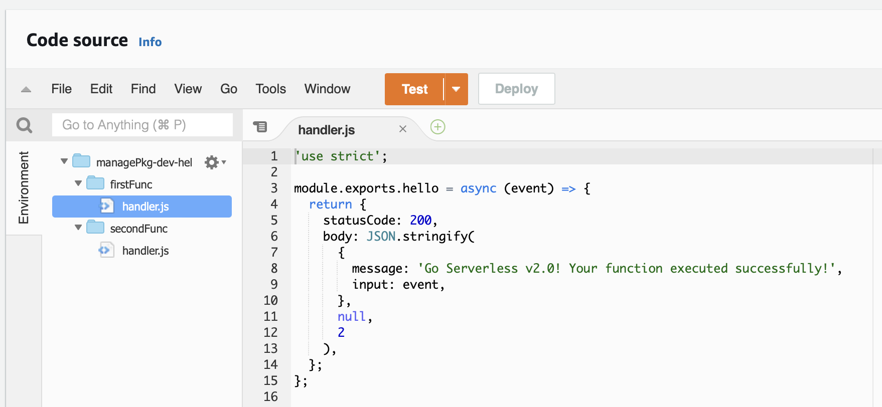 Lambda package with multiple lambda deployed